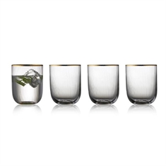 Lyngby Glas Palermo Gold Tumbler 35cl. - 4 stk.