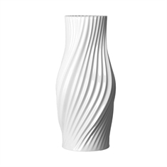 Lyngby Twist Vase H31 cm hvid porcelæn