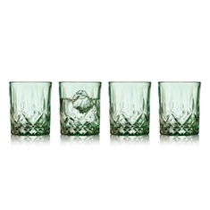 Lyngby Glas Sorrento Whiskyglas 32 cl. - 4 stk. Grøn