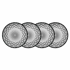 Lyngby Sorrento Asietter 4 stk. - Grå