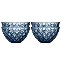 Lyngby Glas Sorrento Skål Ø12 cm. - 4 stk. Blå