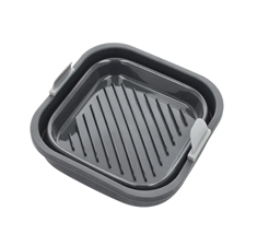 Holm Firkantet silikoneform til Airfryer - 19x19cm.