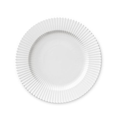 Lyngby Tallerken - Ø27cm. Hvid