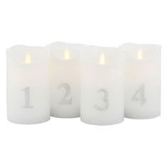 Sirius Sara Adventslys - 4 stk. 