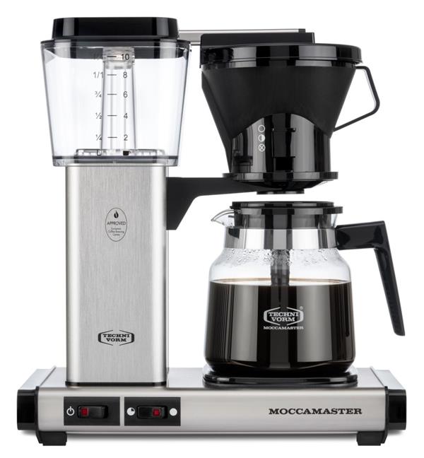 Se Moccamaster 53704 Manuel kaffemaskine - Brushed Silver hos Kai Berntsen ApS