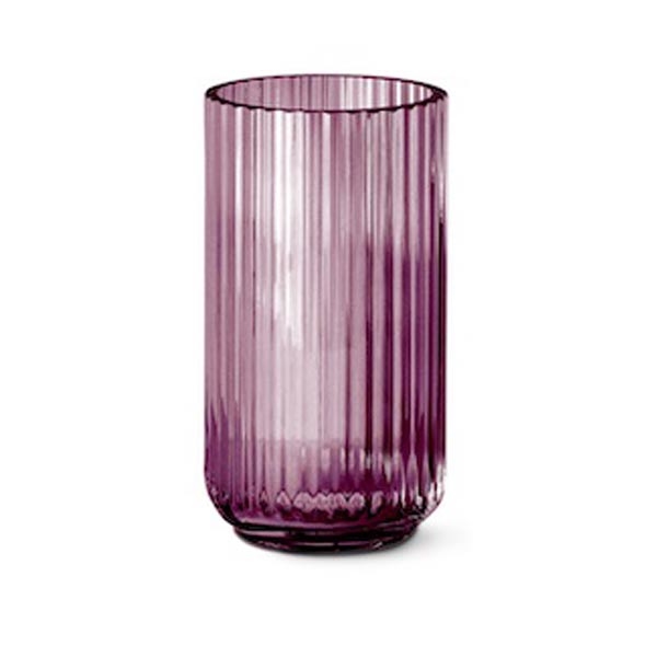 Billede af Lyngby Vase 20 cm - Lilla glas hos Kai Berntsen ApS
