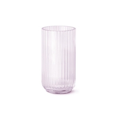 Lyngby Vasen 20 cm Pink glas