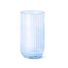 Lyngby Vase 20 cm -  Lyseblå glas 