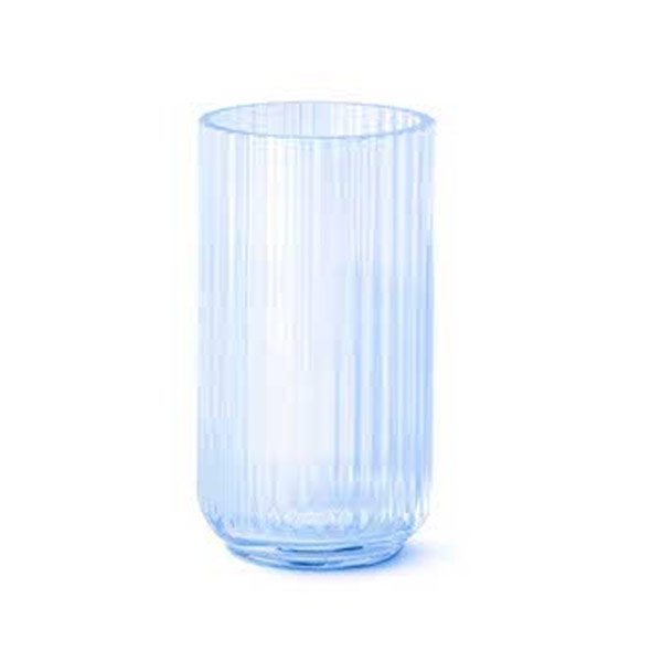 Billede af Lyngby Vase 20 cm - Lyseblå glas