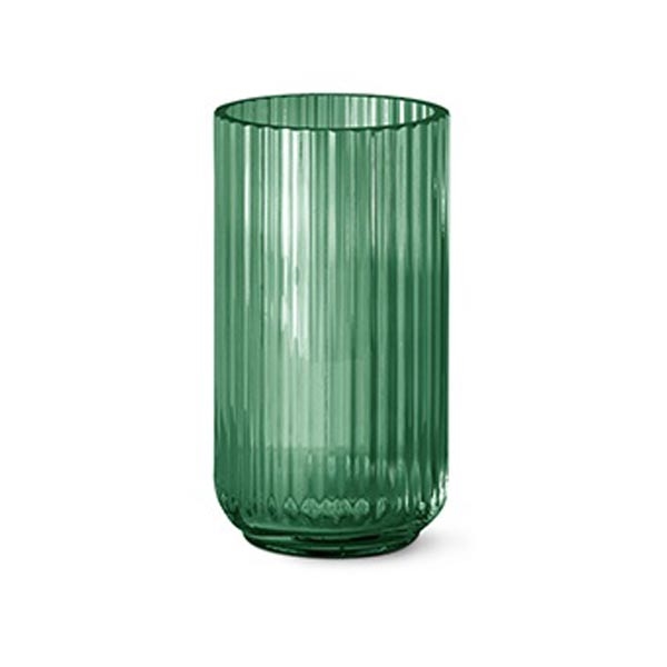 Billede af Lyngby Vase 20 cm - Grøn glas
