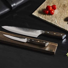 Damascus by Hâws knivsæt - kokkekniv + universalkniv