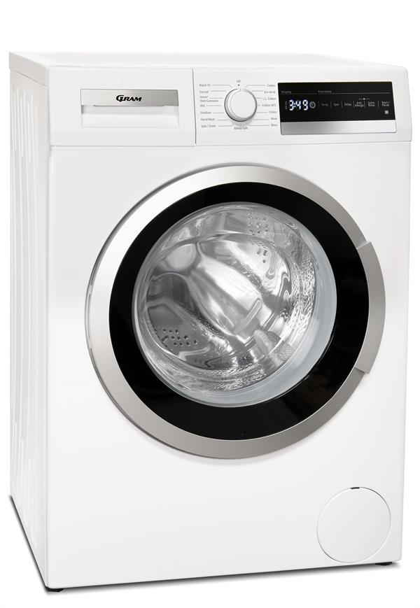 Gram WDE 71814-90/1 Hvid vaskemaskine