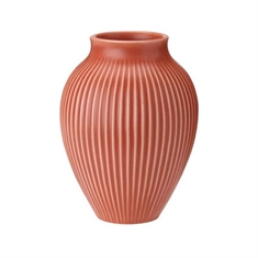 Knabstrup Vase - Ripple Coral - 27 cm
