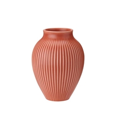 Knabstrup Vase - Ripple Coral - 20 cm