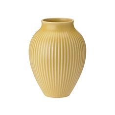 Knabstrup Vase - Ripple Yellow - 12,5 cm