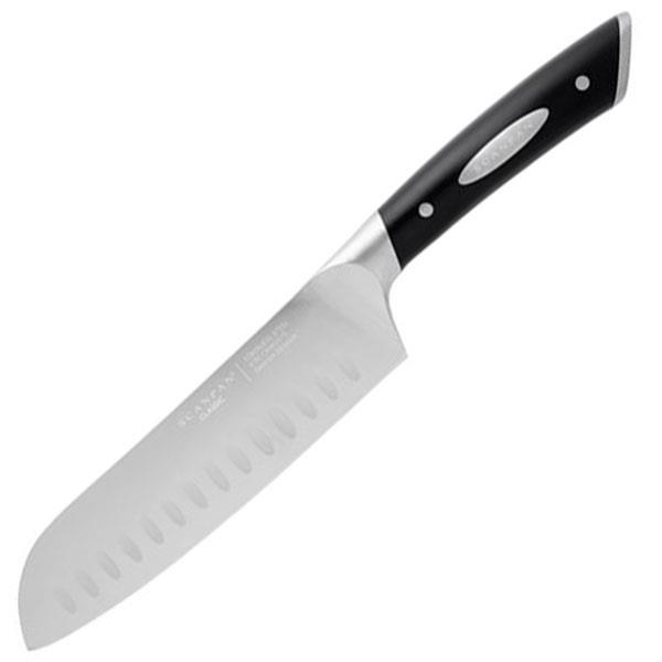 #2 - Scanpan Classic santoku kniv m. luftskær 18 cm