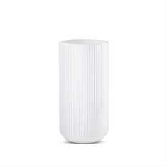 Lyngby Vase - 20 cm - Hvid opal