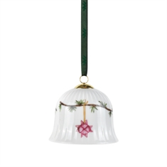 Kähler Christmas Juleklokke hvid m/deko