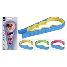 Skruelågsåbner 4i1 - assorteret farve