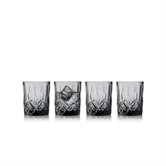 Lyngby Glas Sorrento Whiskeyglas 32 cl. - 4 stk. Smoke