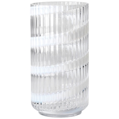 Lyngby Vase Swirl 20,5cm. - Mundblæst glas